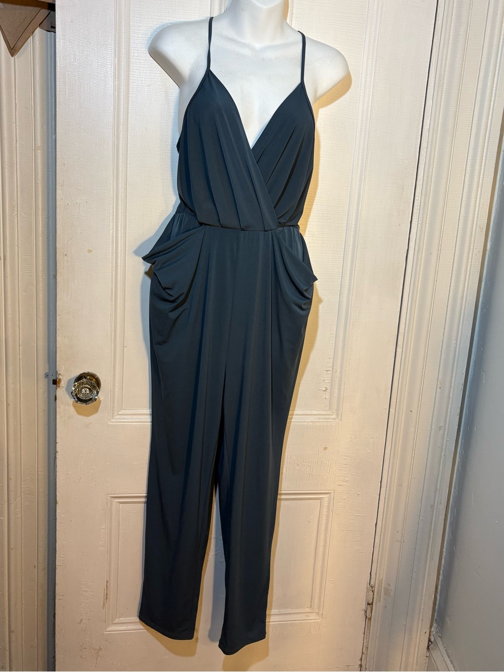 BCBG generation knit jersey jumpsuit going out sexy medium y2k washable comfy